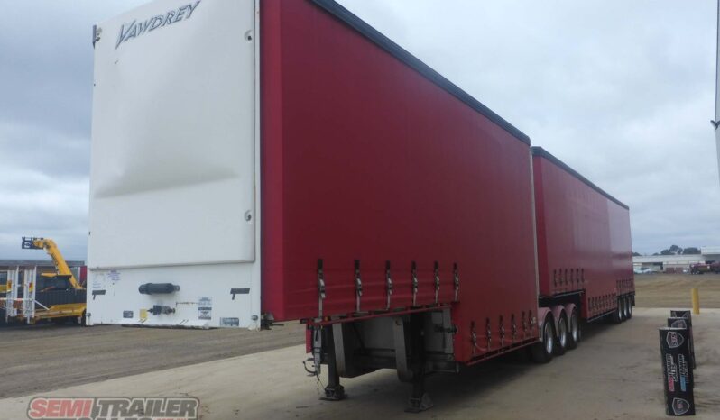 
								2015 Vawdrey 34 Pallet Double Dropdeck Curtainsider B Double SET With full									