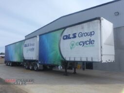 
2009 Vawdrey 34 Pallet Dropdeck Curtainsider B Double SET full									