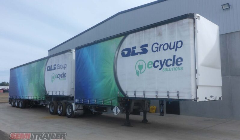 
2009 Vawdrey 34 Pallet Dropdeck Curtainsider B Double SET full									
