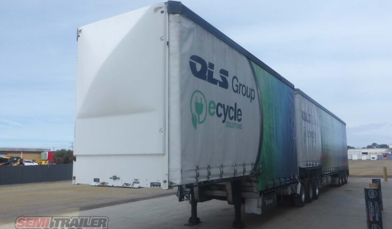 
2009 Vawdrey 34 Pallet Dropdeck Curtainsider B Double SET full									