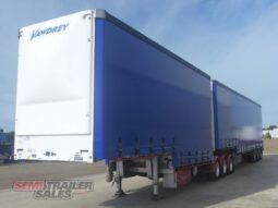 
										2014 Vawdrey Vawdrey 34 Pallet Dropdeck Curtainsider B Double SET With full									