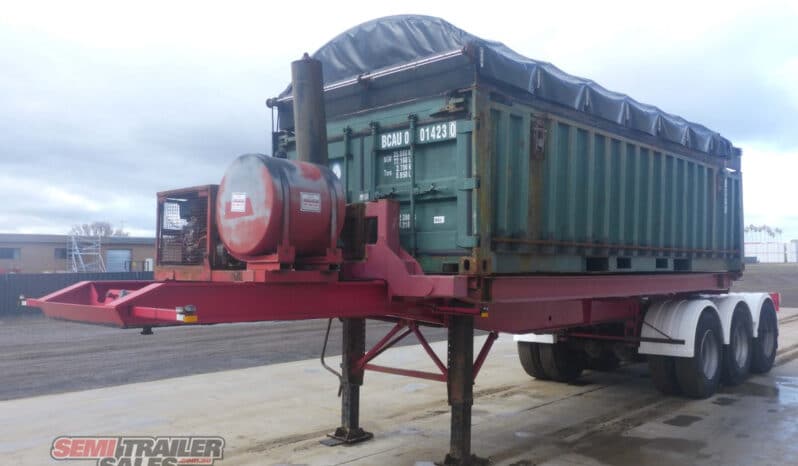 
								1989 Krueger 20FT Retractable Tipping Skel With Container BI full									