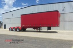 
										2009 Barker 12 Pallet FLAT Deck Curtainsider A Trailer full									