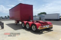 
										2009 Barker 12 Pallet FLAT Deck Curtainsider A Trailer full									