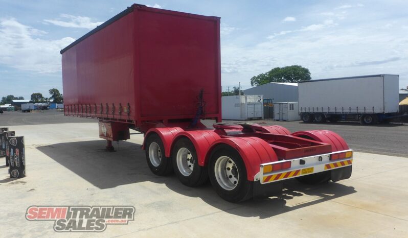 
								2009 Barker 12 Pallet FLAT Deck Curtainsider A Trailer full									