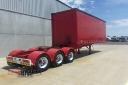 
										2009 Barker 12 Pallet FLAT Deck Curtainsider A Trailer full									