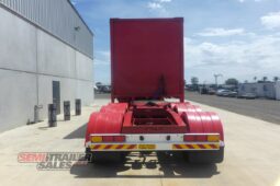 
										2009 Barker 12 Pallet FLAT Deck Curtainsider A Trailer full									