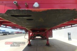 
										2009 Barker 12 Pallet FLAT Deck Curtainsider A Trailer full									