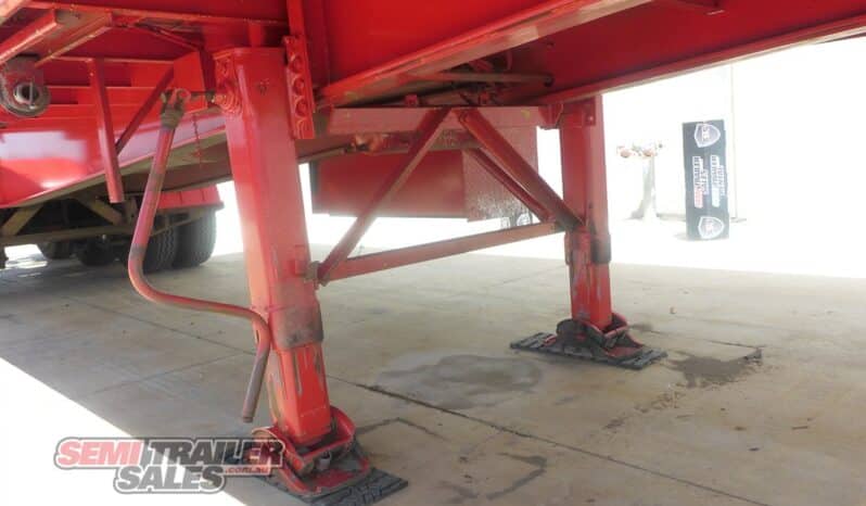 
								2009 Barker 12 Pallet FLAT Deck Curtainsider A Trailer full									