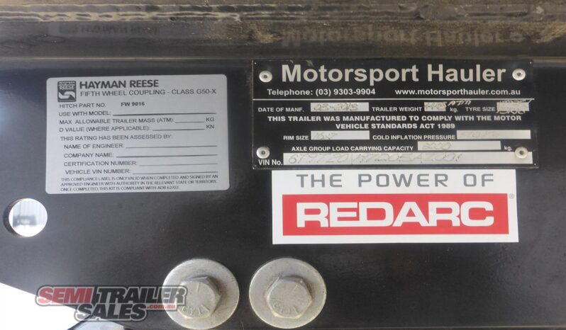 
								2013 Motorsport 5TH Wheel Transporter full									