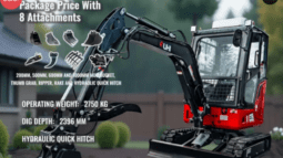 2025 UME28 A/C Cabin 19 hp Kubota Engine Mini