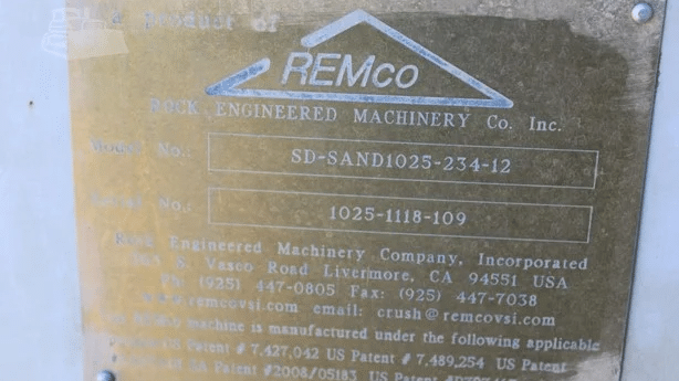 2020 Used Remco SD-SAND1025 Impact Crushers