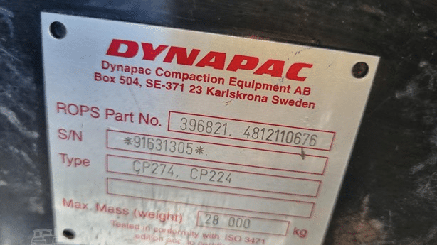 2014 Used Dynapac CP224 Roller Compactors