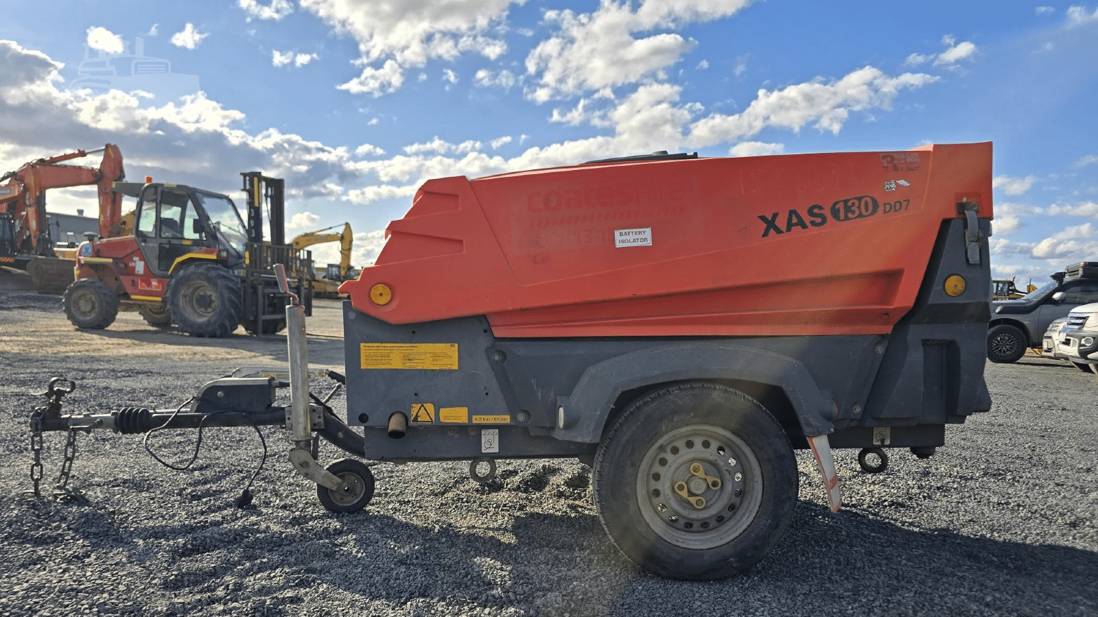 2010 Used Atlas Copco XAS130DD7 Air Compressors