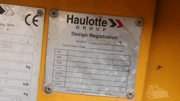 2014 Used Haulotte Compact 12DX Scissor Lifts