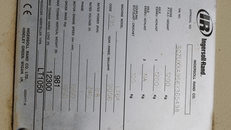 2006 Used Ingersoll Rand LT6K Light Towers