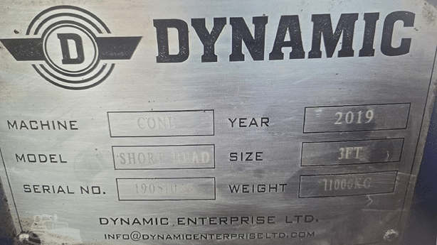 2019 Used Dynamic 3 FT Cone Crushers