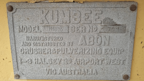 2005 Used Kum Bee 3 Impact Crushers