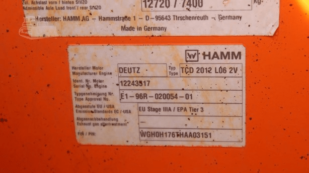 2018 Used Hamm 3520P Roller Compactors