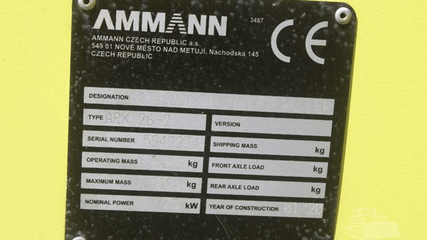 2020 Used Ammann ARX 26-2 Roller Compactors