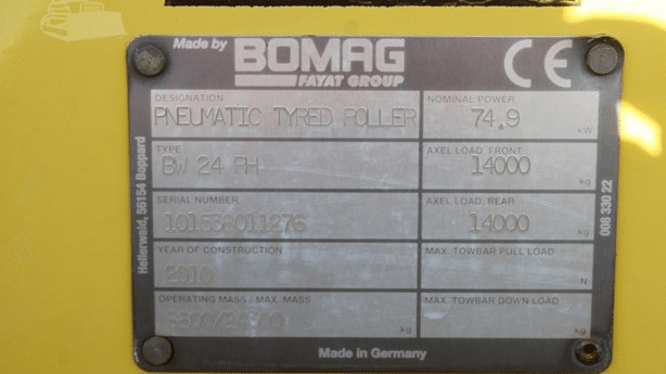 2010 Used Bomag BW24RH Roller Compactors