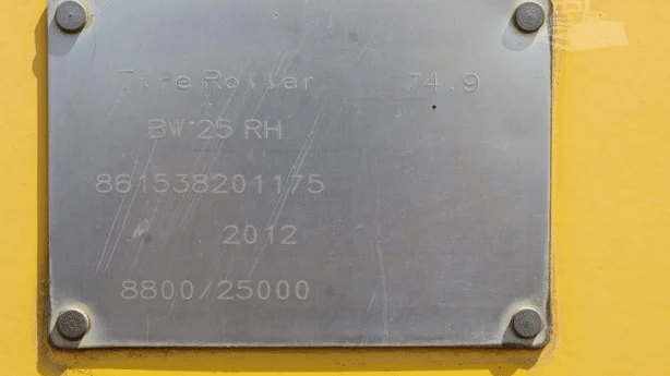 2010 Used Bomag BW25RH Roller Compactors
