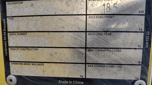 2020 Used Bomag BW100AD-5 Roller Compactors