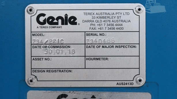 2017 Used Genie Z34/22IC Boom Lifts