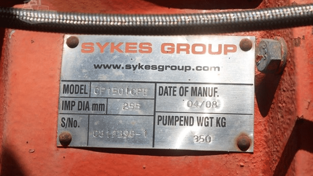 2008 Used SYKES CP150IC Pumps