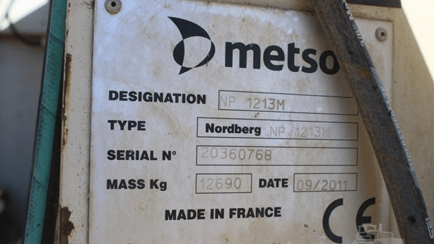 2012 Used Metso LT1213S Impact Crushers