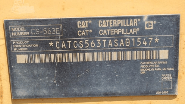2007 Used Caterpillar CS-563E Roller Compactors