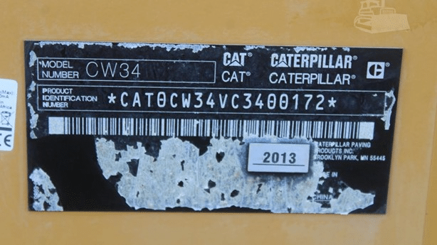 2013 Used Caterpillar CW34 Roller Compactors