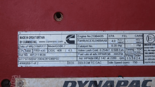 2011 Used Dynapac CA602D Roller Compactors