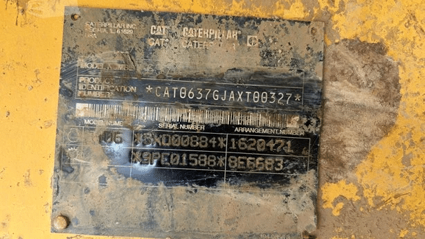 2002 Used Caterpillar 637G Scrapers