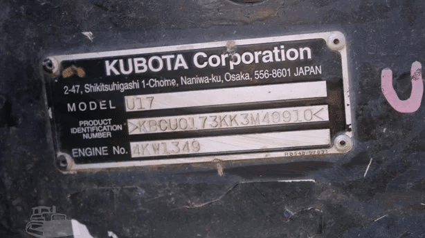 2020 Used Kubota U17-3 Excavators