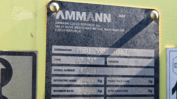 2012 Used Ammann AP 240 Roller Compactors