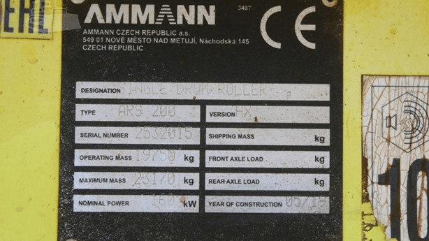 2019 Used Ammann ARS200HX Roller Compactors