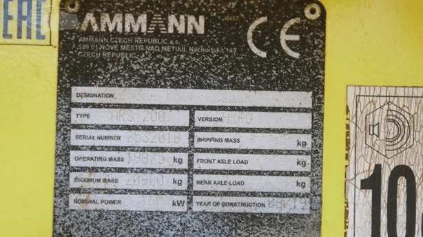 2019 Used Ammann ARS200HXPD Roller Compactors