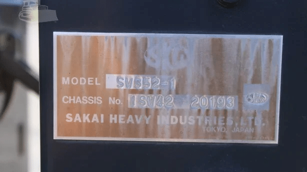 2010 Used Sakai SW352-1 Roller Compactors