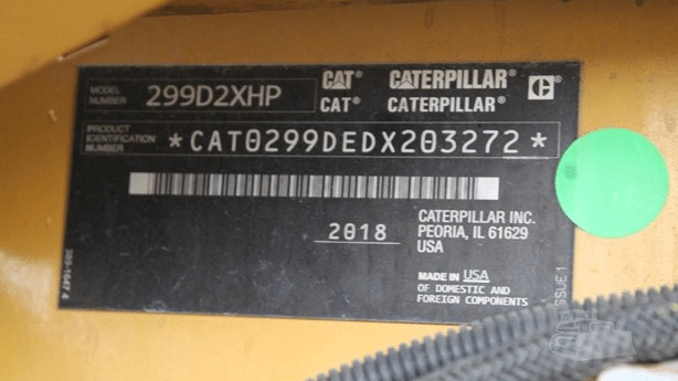 2018 Used Caterpillar 299D2 XHP Skid Steers
