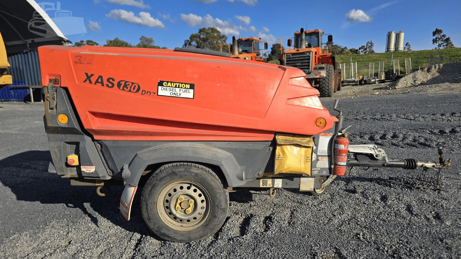 2010 Used Atlas Copco XAS130DD7 Air Compressors