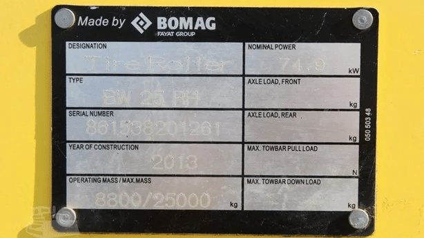 2013 Used Bomag BW25RH Roller Compactors