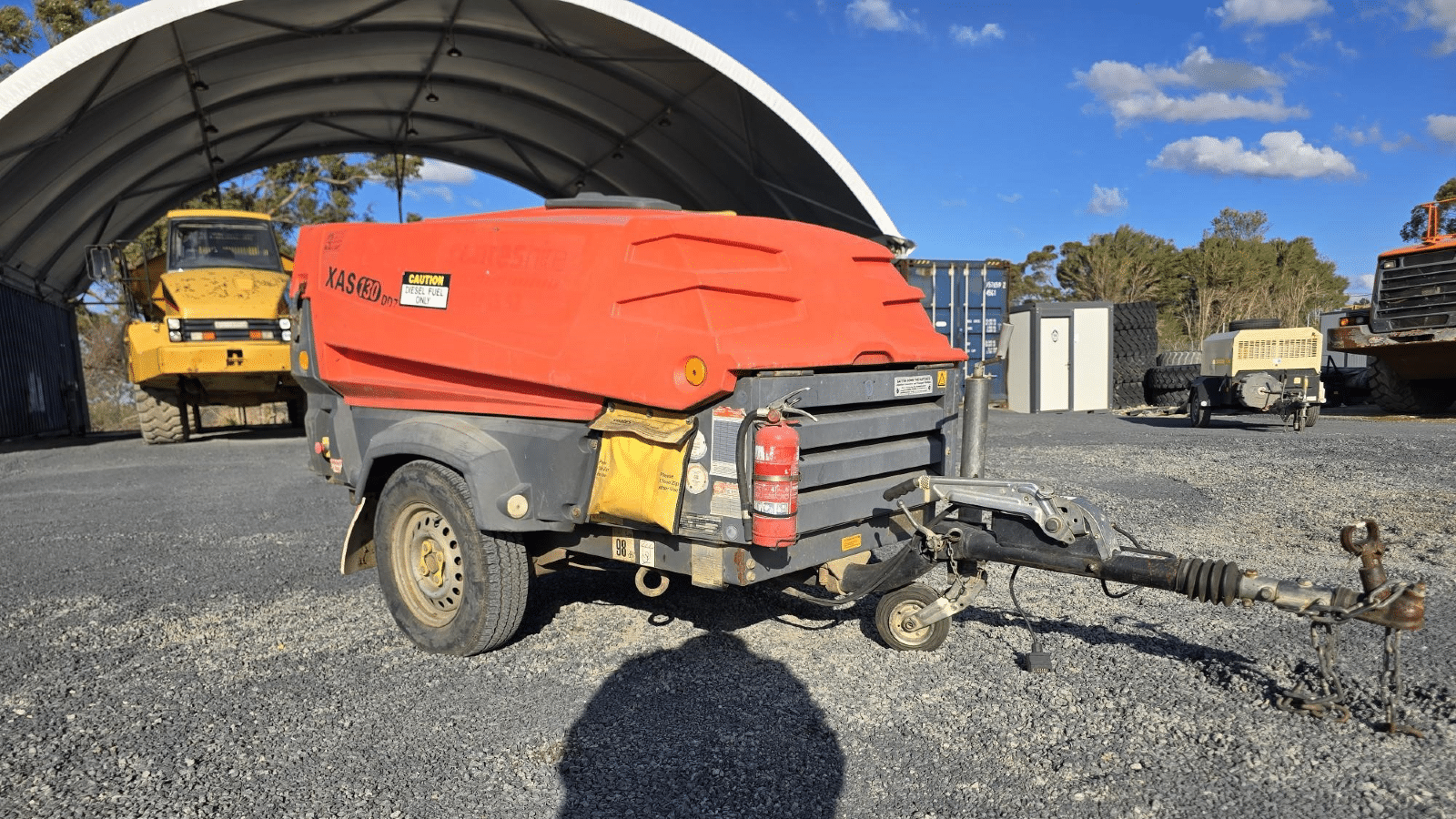2010 Used Atlas Copco XAS130DD7 Air Compressors