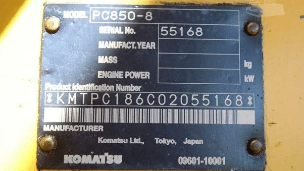 2008 Used Komatsu PC850-8 Excavators