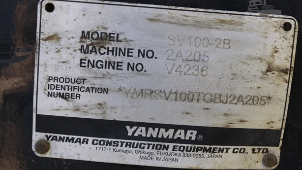 2015 Used Yanmar SV100-2B Excavators