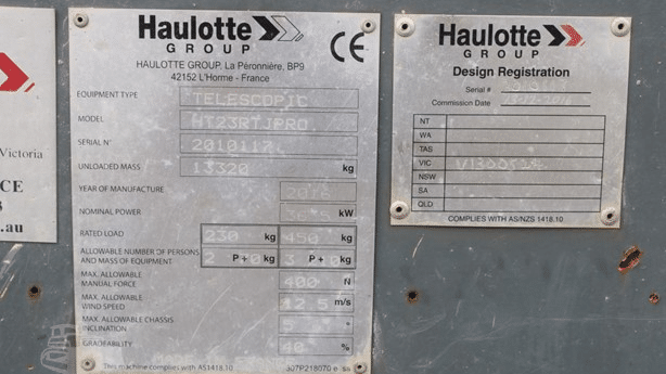 2016 Used Haulotte HT23RTJPRO Boom Lifts