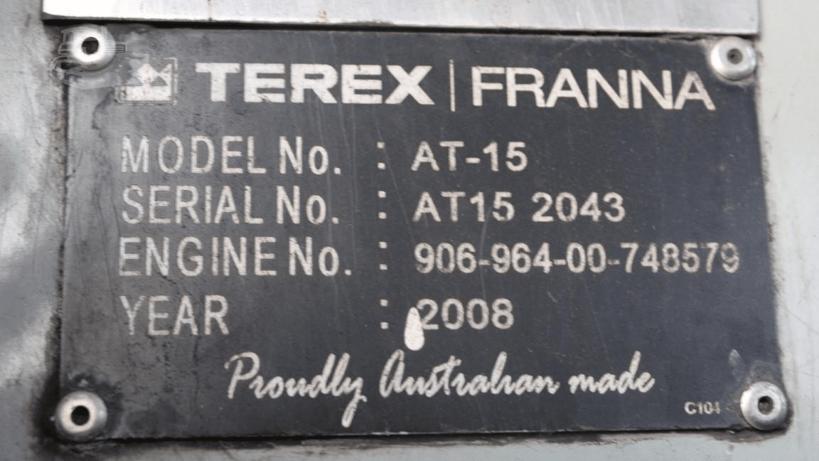 2008 Used Terex AT15 Crane Truck