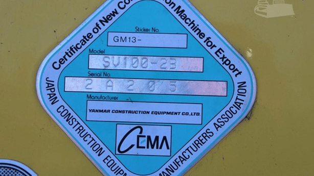 2015 Used Yanmar SV100-2B Excavators