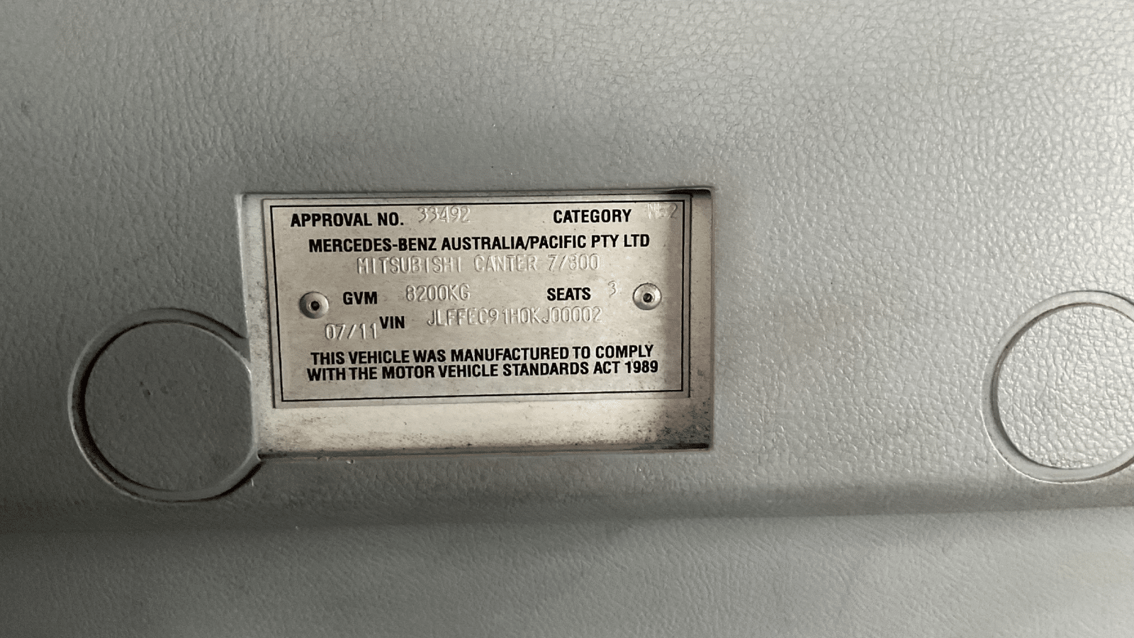 2011 Used Mitsubishi Canter Pantech