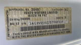 2012 Used Isuzu FVZ Tipper